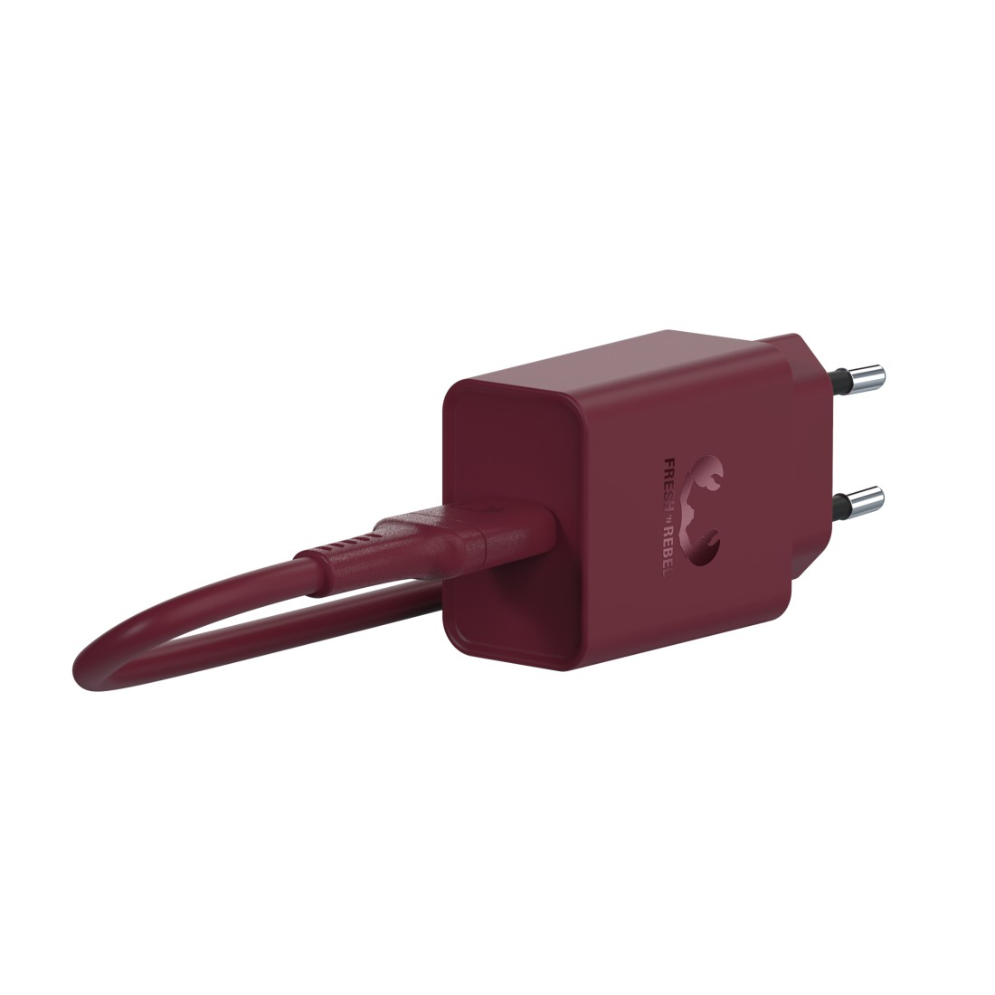 FRESH ‘N REBEL BASE - 10W Induktive Ladestation universal, Ruby Red