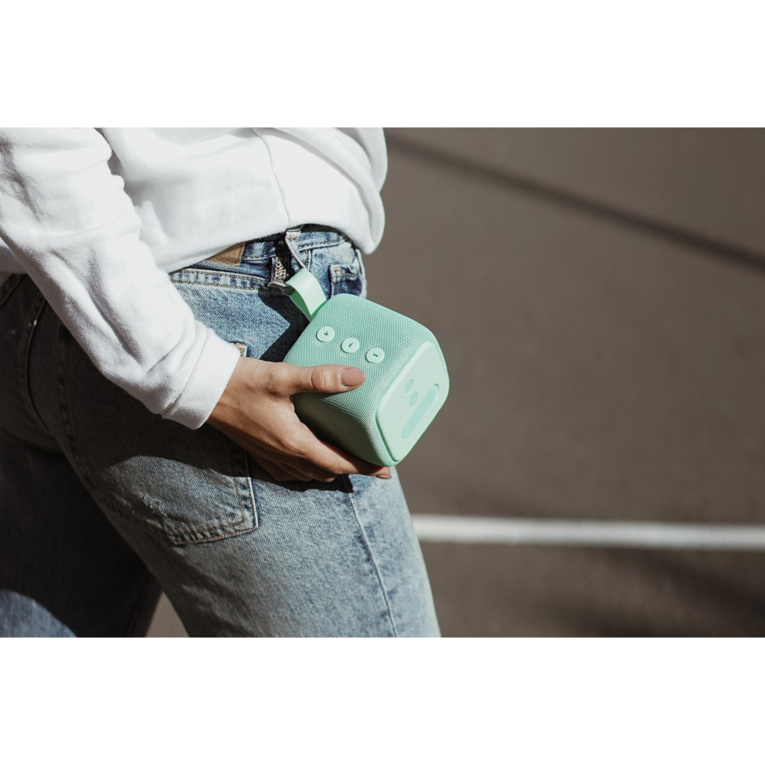 FRESH ‘N REBEL Rockbox Bold S Bluetooth Lautsprecher, Türkis, Wasserfest