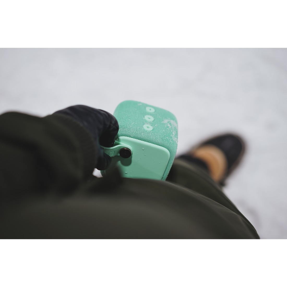 FRESH ‘N REBEL Rockbox Bold S Bluetooth Lautsprecher, Türkis, Wasserfest