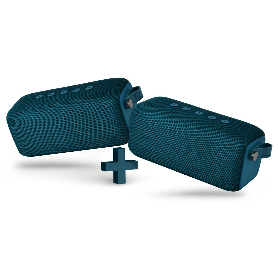 FRESH ‘N REBEL Rockbox Bold M Bluetooth Lautsprecher, Dunkelblau, Wasserfest