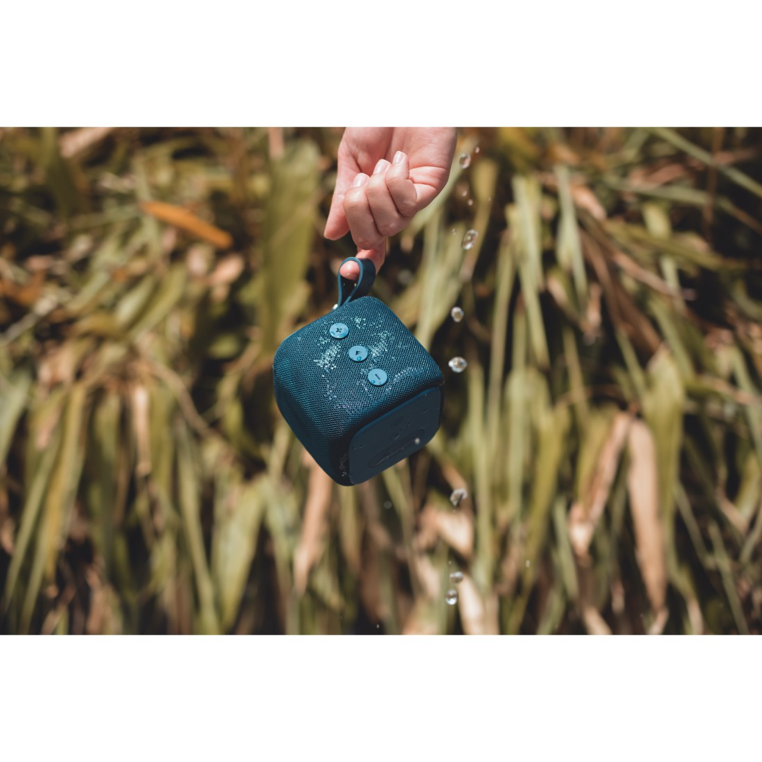 FRESH ‘N REBEL Rockbox Bold S Bluetooth Lautsprecher, Dunkelblau, Wasserfest