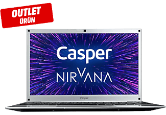 CASPER C350.5000-4C00E 14" Intel Pentium Silver N5000/4GB RAM/120GB SSD/Win 10 HD Laptop Gümüş Gri Outlet 1211893