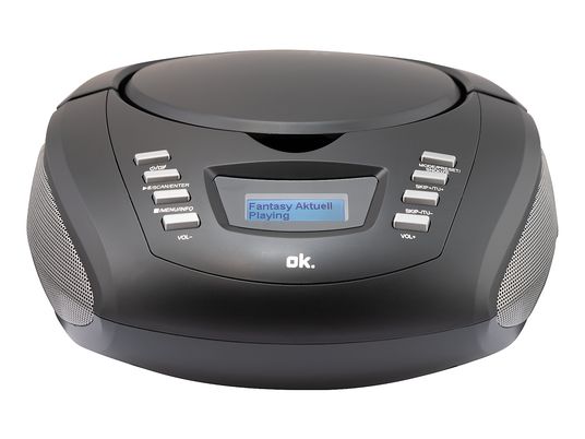 OK ORC 230 - Radio DAB+ stéréo avec CD et BT (DAB, DAB+, FM, Noir)