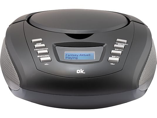 OK ORC 230 - Stereo DAB+ Radio mit CD und BT (DAB, DAB+, FM, Schwarz)