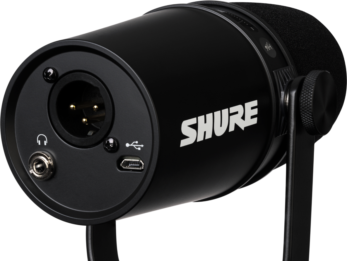 SHURE MV7 Dynamisches Podcast Karaoke-Mikrofon Schwarz