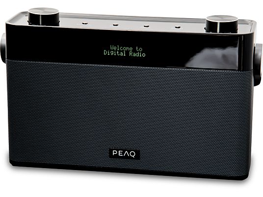 PEAQ PDR180BT-B-1 - Radio numérique (DAB, DAB+, FM, Noir/Gris)