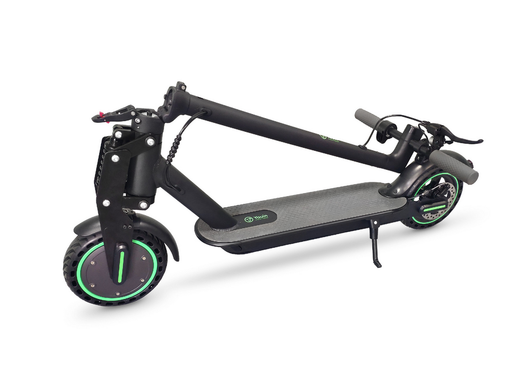 Patinete eléctrico - Youin You-Go L, 25 km/h, 25 km autonomía, Amortiguación delantera, Ruedas Antipinchazos