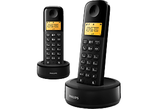 PHILIPS D1602B/01 - Téléphone sans fil (Noir)