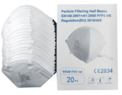 FFP2 Maske Atemschutzmaske, Partikelfiltermaske, EU CE Zertifiziert, 20 Stück