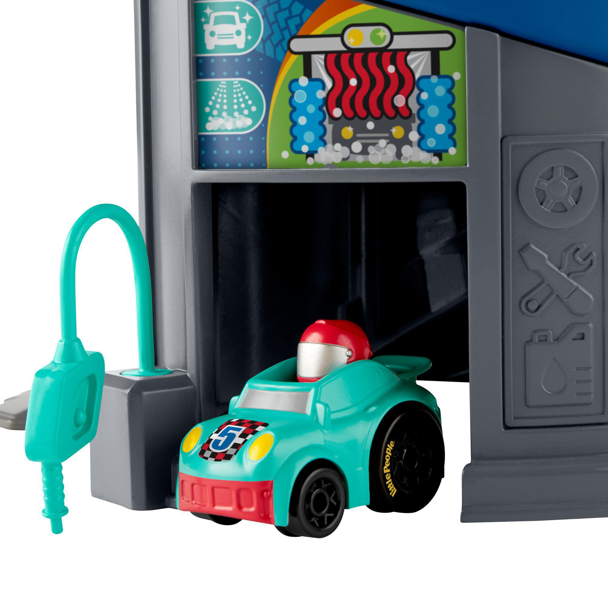 FISHER PRICE Little People Action Rennbahn Fahrzeug-Spielset Autospielset Mehrfarbig