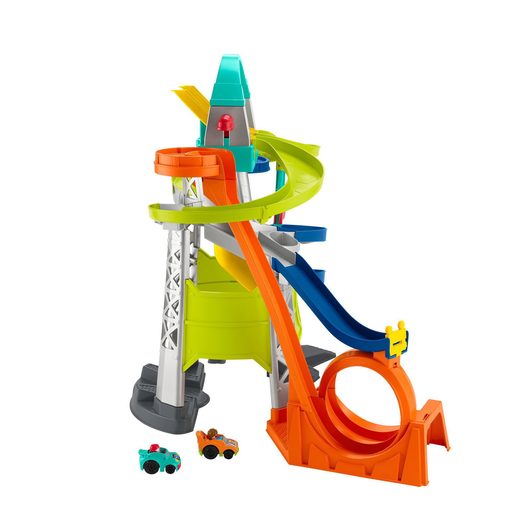 FISHER PRICE Little People Action Rennbahn Fahrzeug-Spielset Autospielset Mehrfarbig
