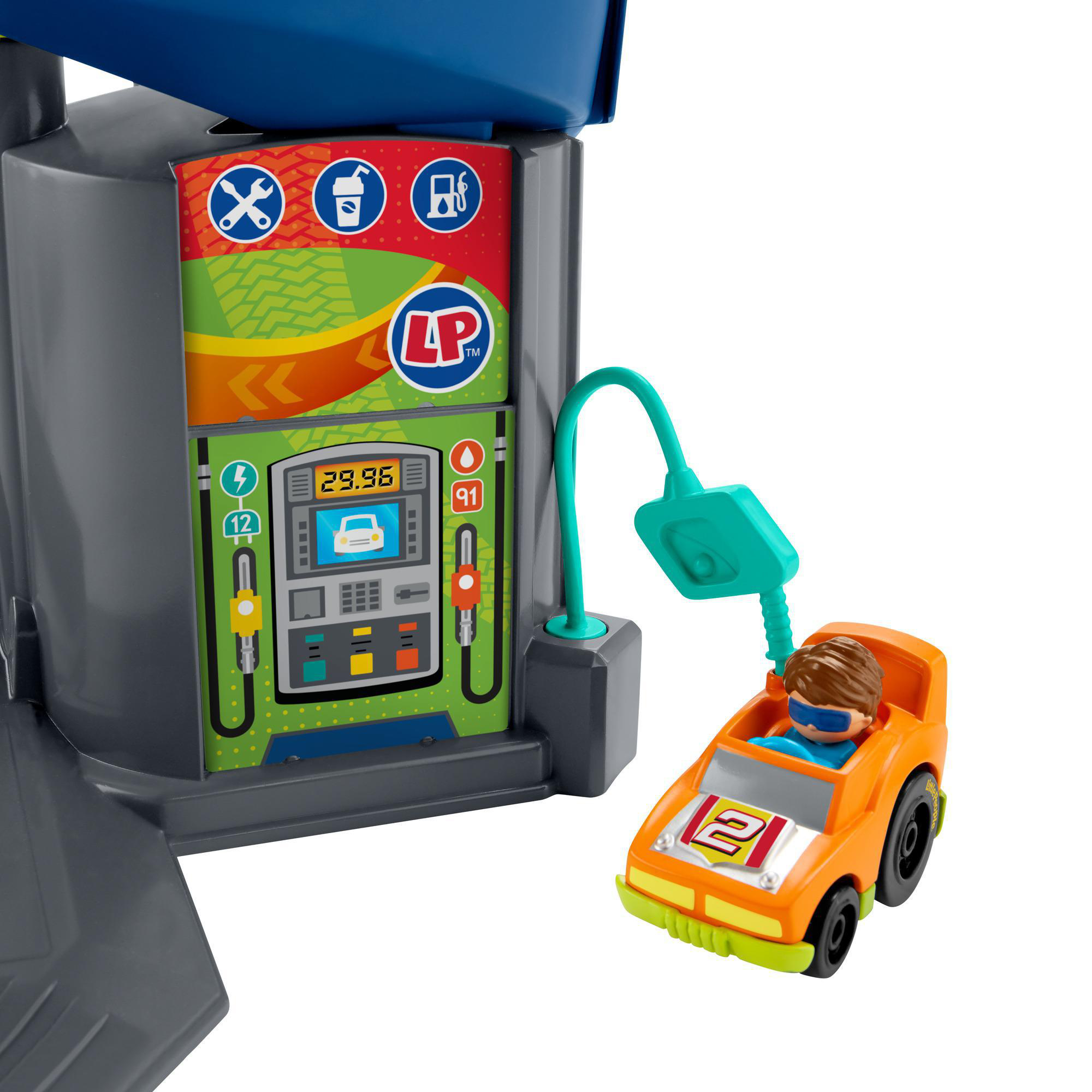 FISHER PRICE Little People Action Rennbahn Fahrzeug-Spielset Autospielset Mehrfarbig
