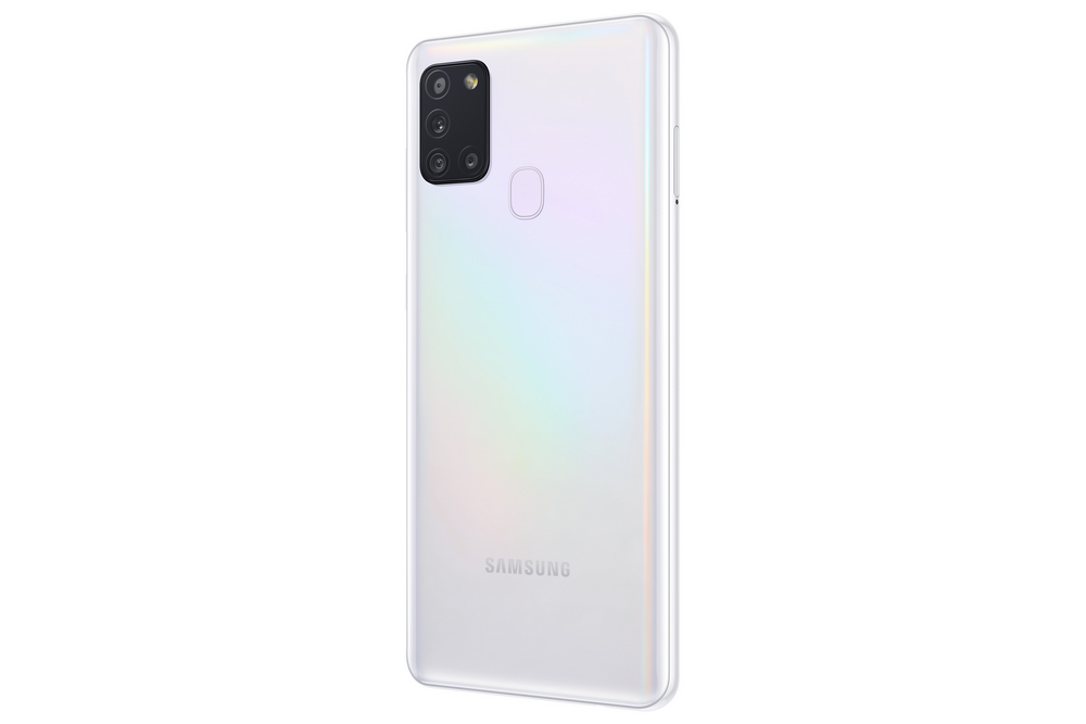 Samsung Galaxy A21s, Blanco, 128 GB, 4 GB RAM, 6.5" HD+, Quad Cam, Exynos 850, 5000 mAh, Android