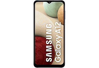 Móvil - Samsung Galaxy A12, Negro, 64 GB, 4GB RAM, 6.5" HD+, Quad Cam, MTK6765, 5000 mAh, Android