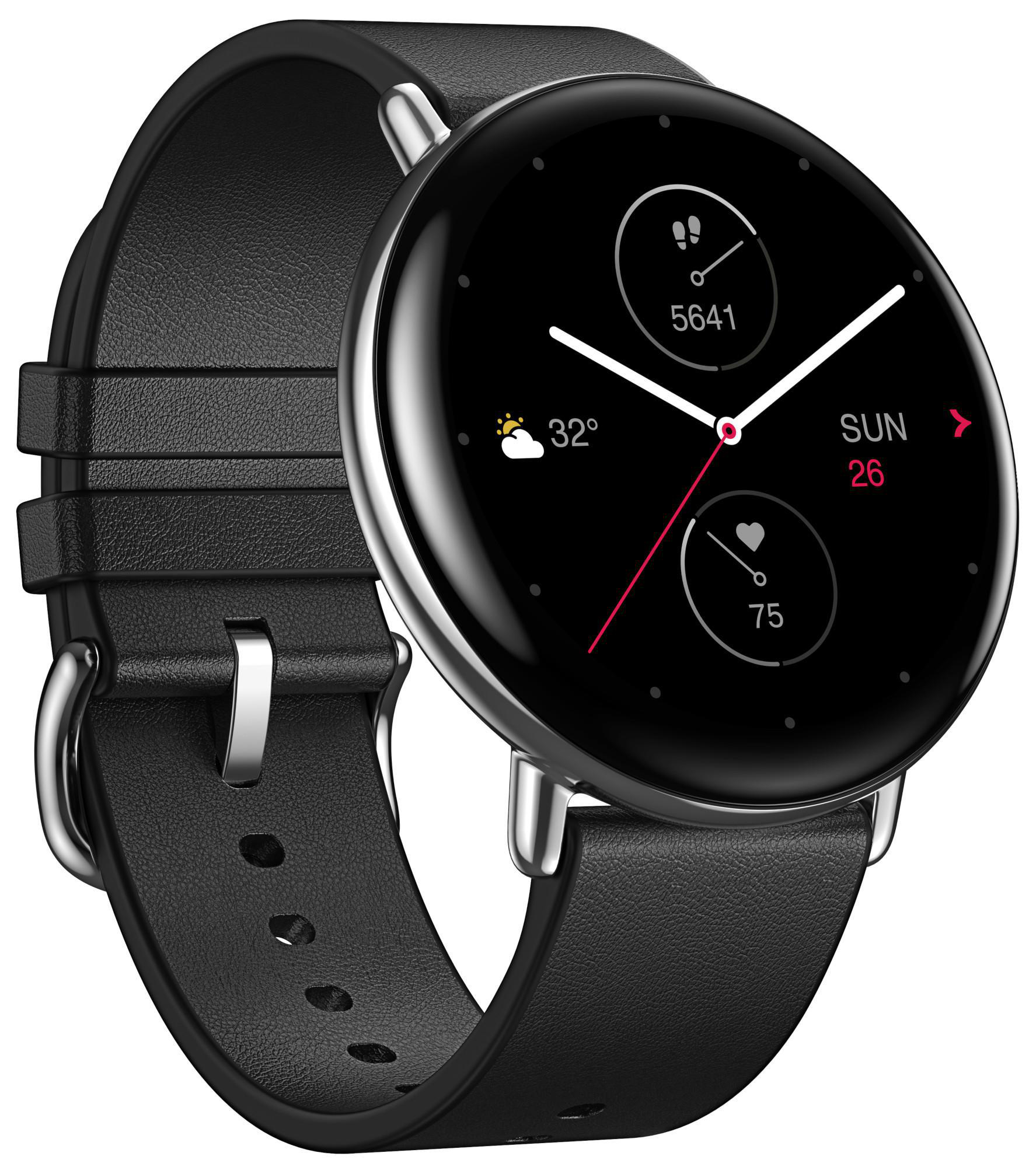 ZEPP E Round, Smartwatch, 70 mm + 100 mm, Polar Night Black