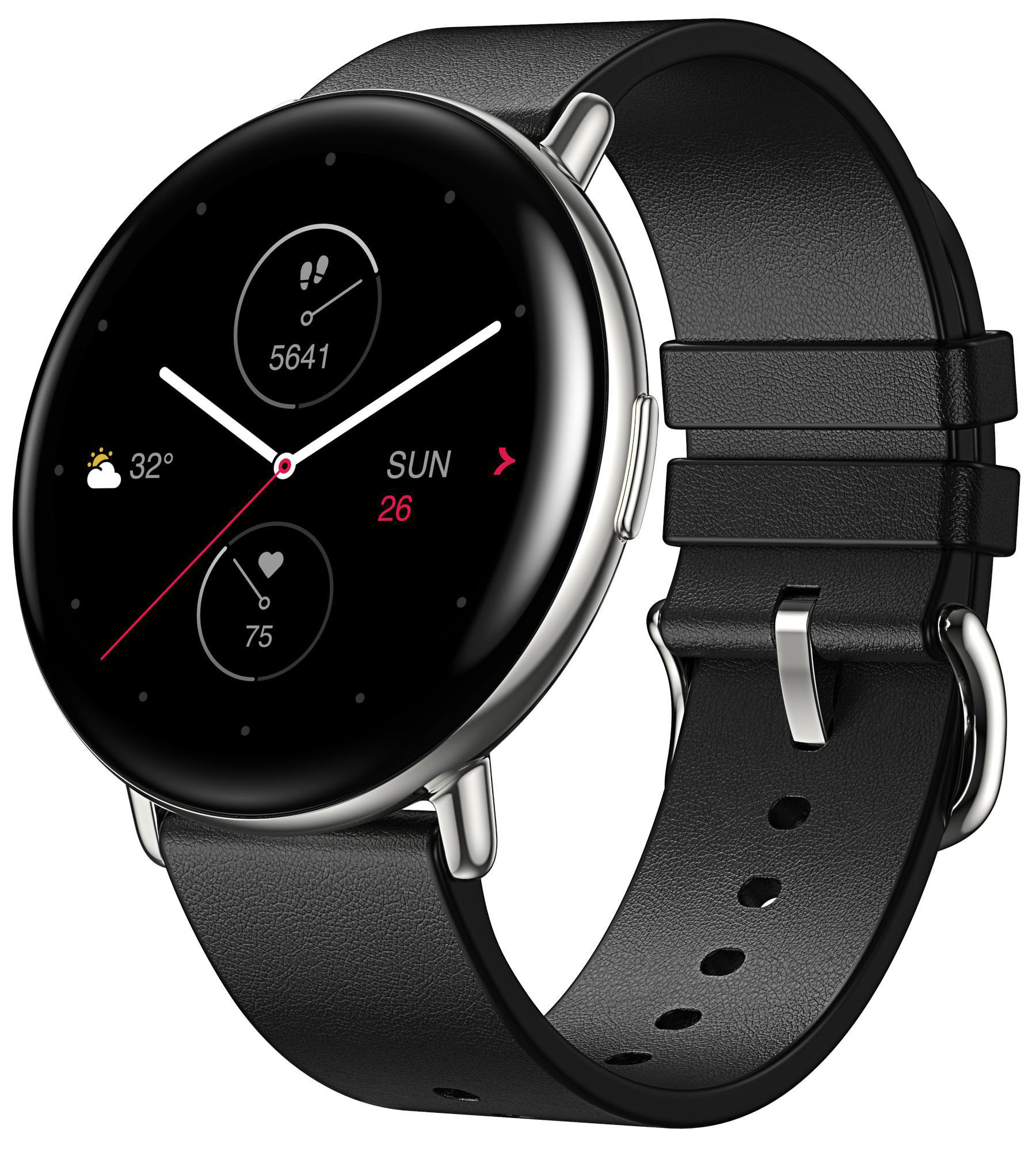 ZEPP E Round, Smartwatch, 70 mm + 100 mm, Polar Night Black