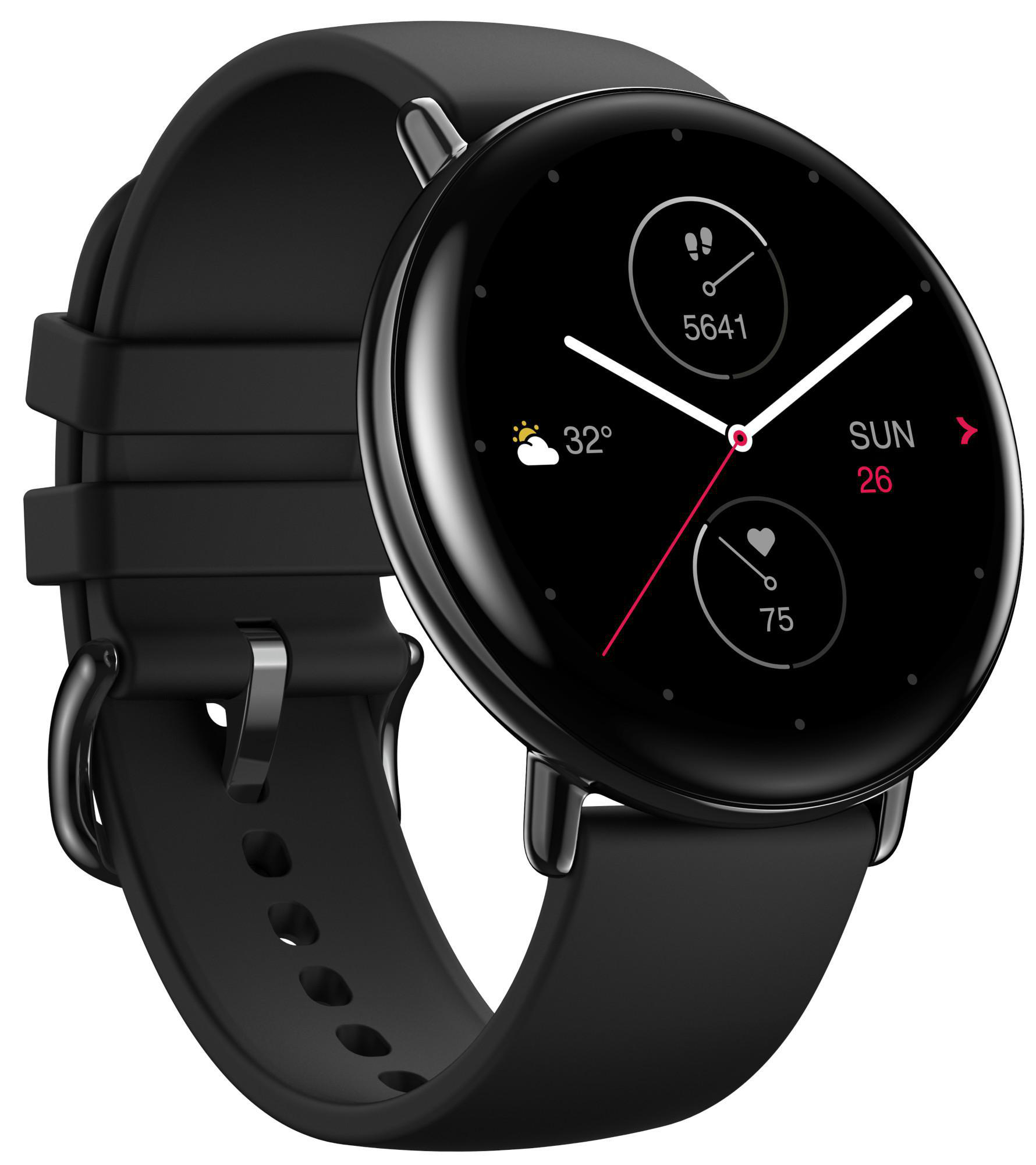 ZEPP E Round, Smartwatch, 70 mm + 100 mm, Onyx Black
