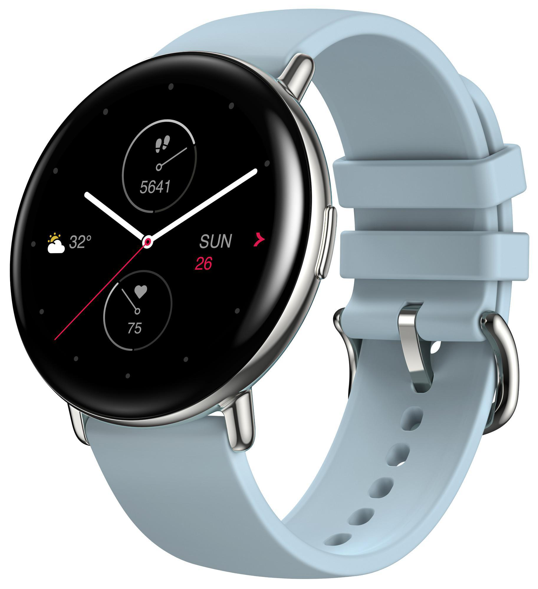 ZEPP E Round, Smartwatch, 70 mm + 100 mm, Ice Blue