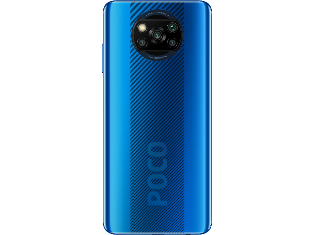 Móvil - POCO X3 NFC, Azul, 64 GB, 6 GB, 6.67" Full HD+, Snapdragon 732G, 5160 mAh, Android