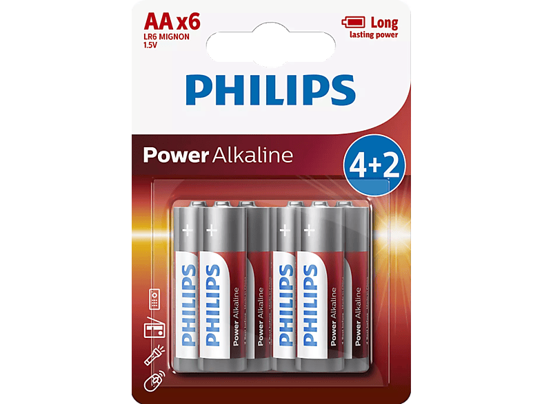 PHILIPS LR03P8BP/10 Power Alkalin AAA 4+4 Pil