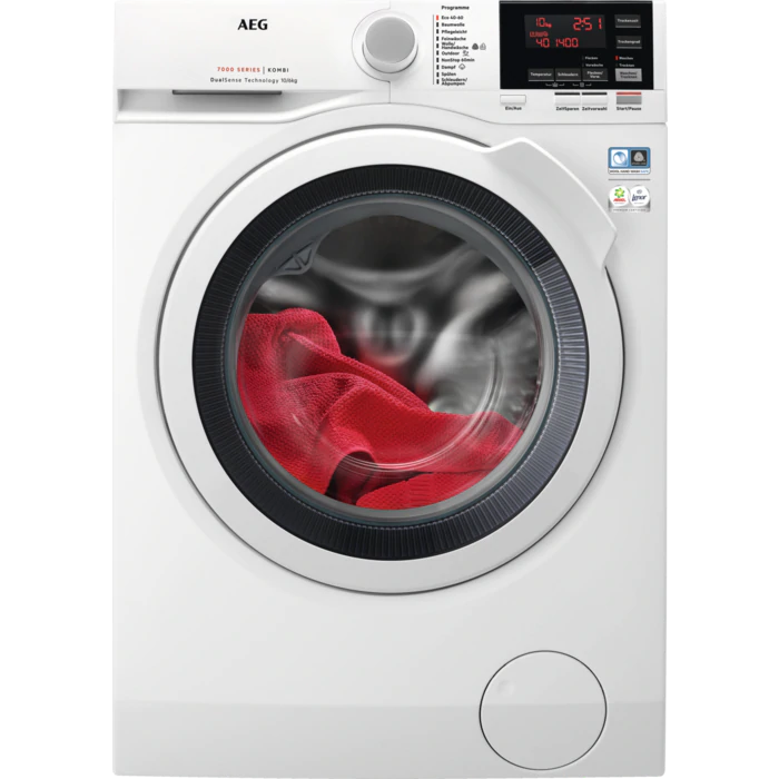AEG L7WB66605 Waschtrockner 10kg/6kg, 1600 U/Min. Weiß Waschtrockner (10 kg / 6 kg, 1551 U/Min., Standgerät, Weiß)