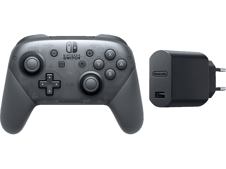 Nintendo Switch Pro Controller Usb Adapter Bundle Nur Online Controller Grau Schwarz Mediamarkt