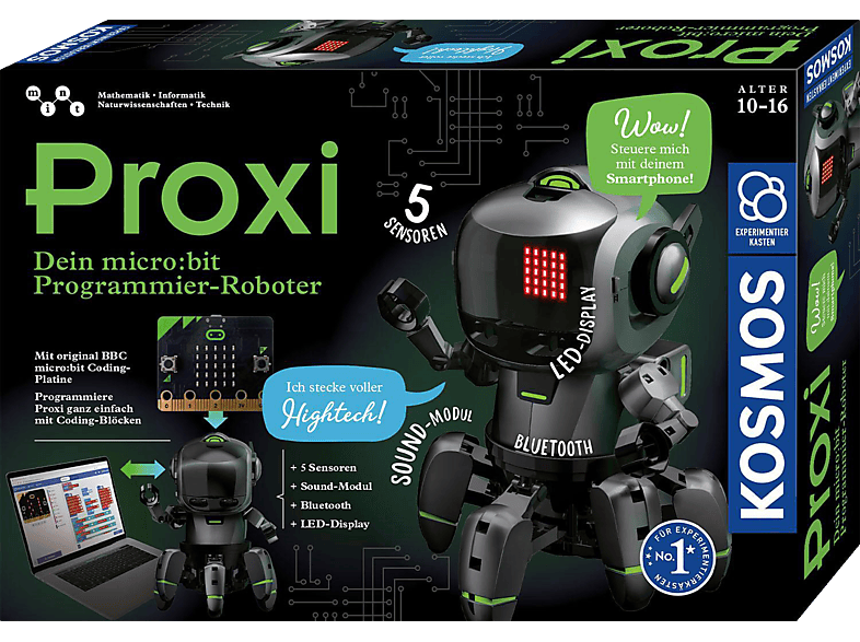 KOSMOS Proxi - Dein Programmier-Roboter Experimentierkasten, Mehrfarbig