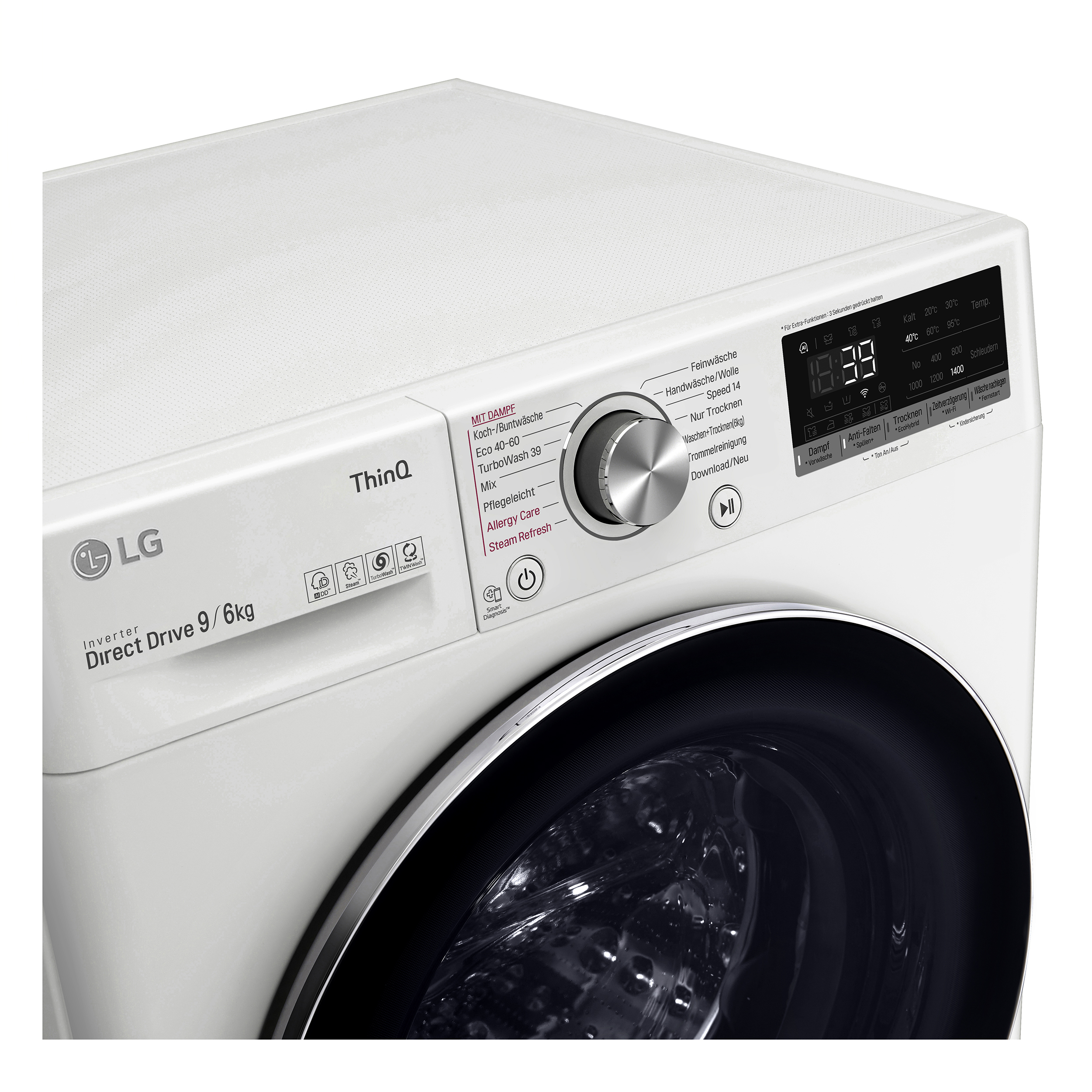 LG V7WD96H1A Waschtrockner (9 kg / 6 kg, 1360 U/Min.)