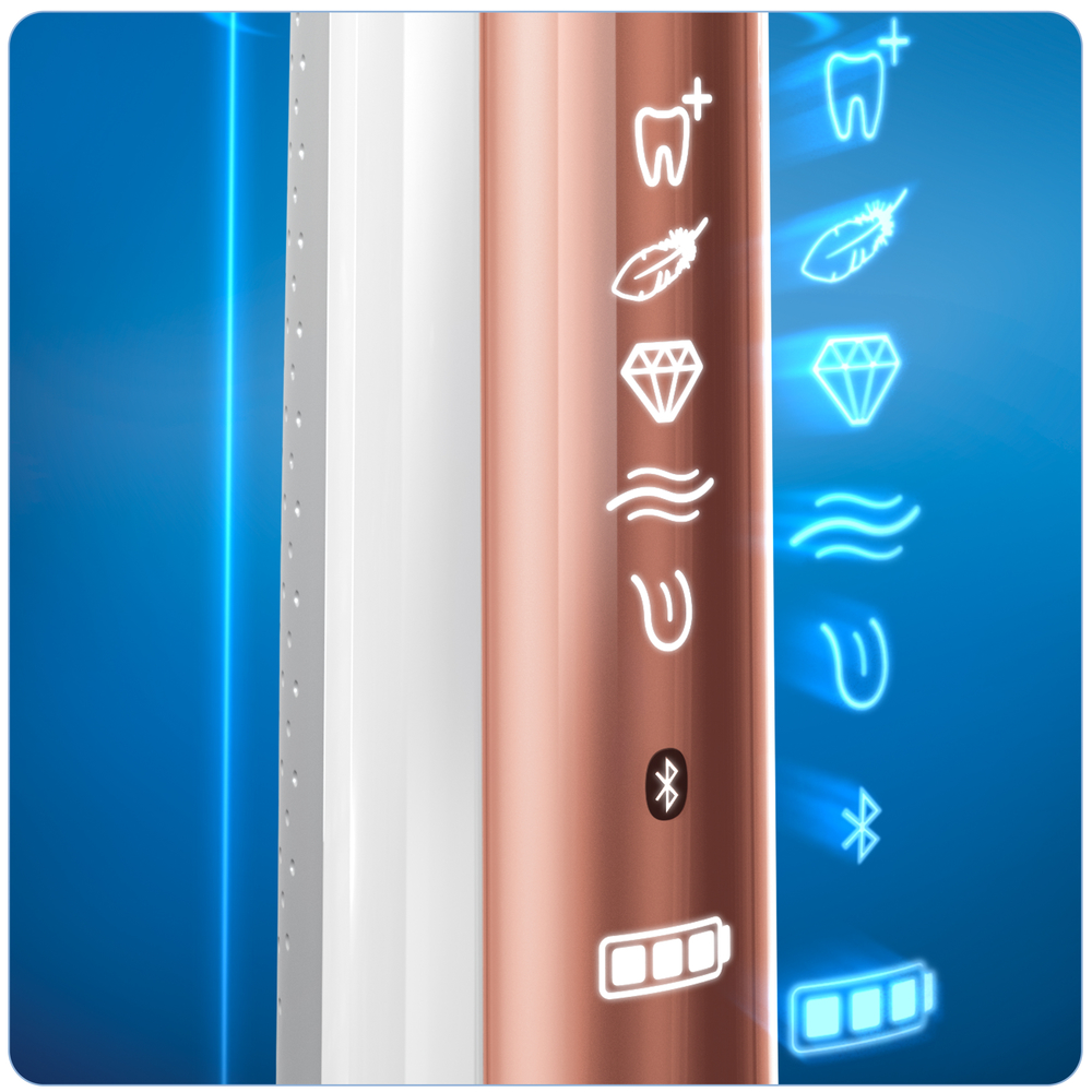 ORAL-B Genius 10900 CH-Edition - Elektrische Zahnbürste (Rosegold/Schwarz)