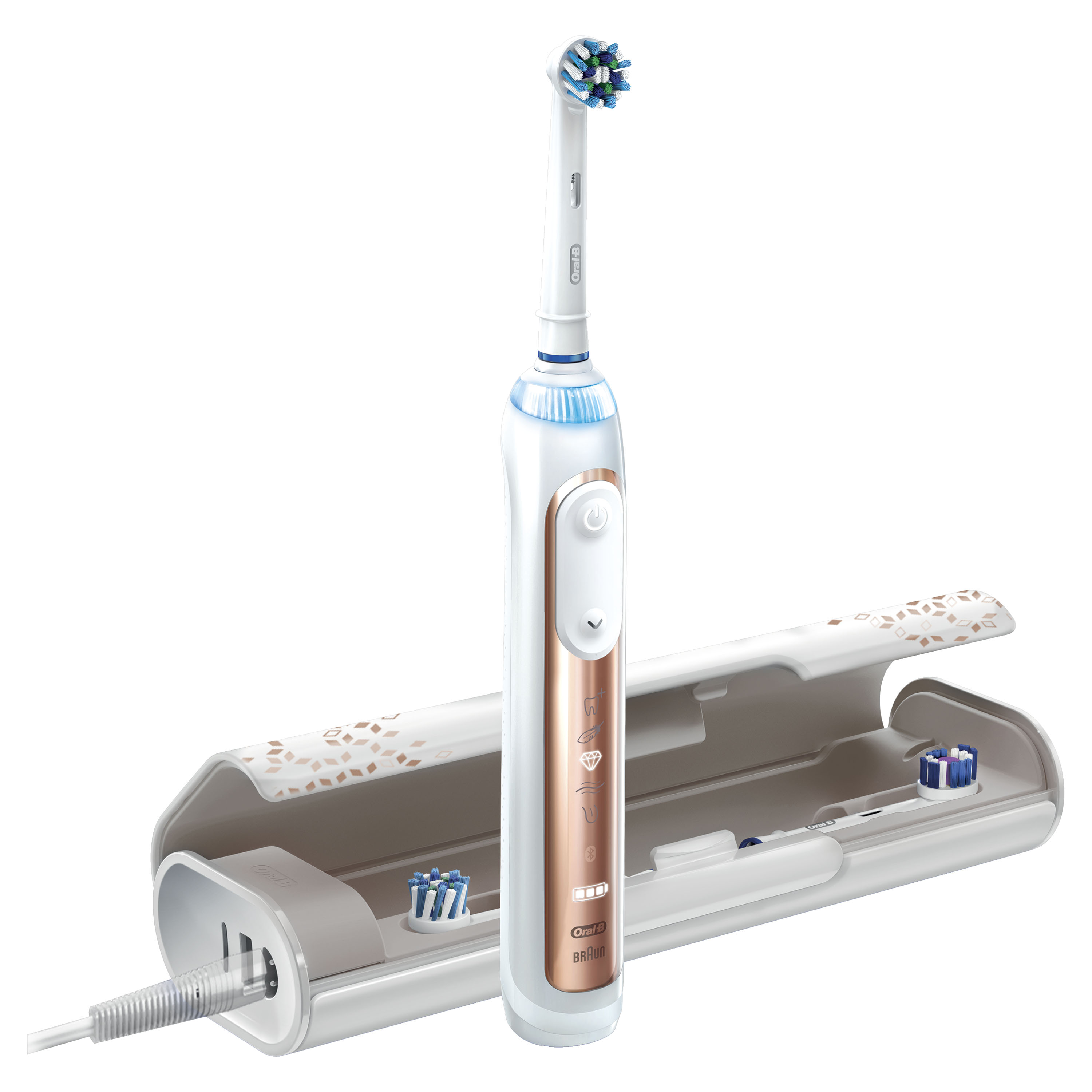 ORAL-B Genius 10900 CH-Edition - Elektrische Zahnbürste (Rosegold/Schwarz)