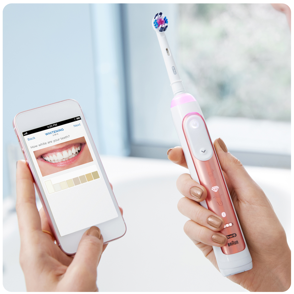 ORAL-B Genius 10900 CH-Edition - Elektrische Zahnbürste (Rosegold/Schwarz)