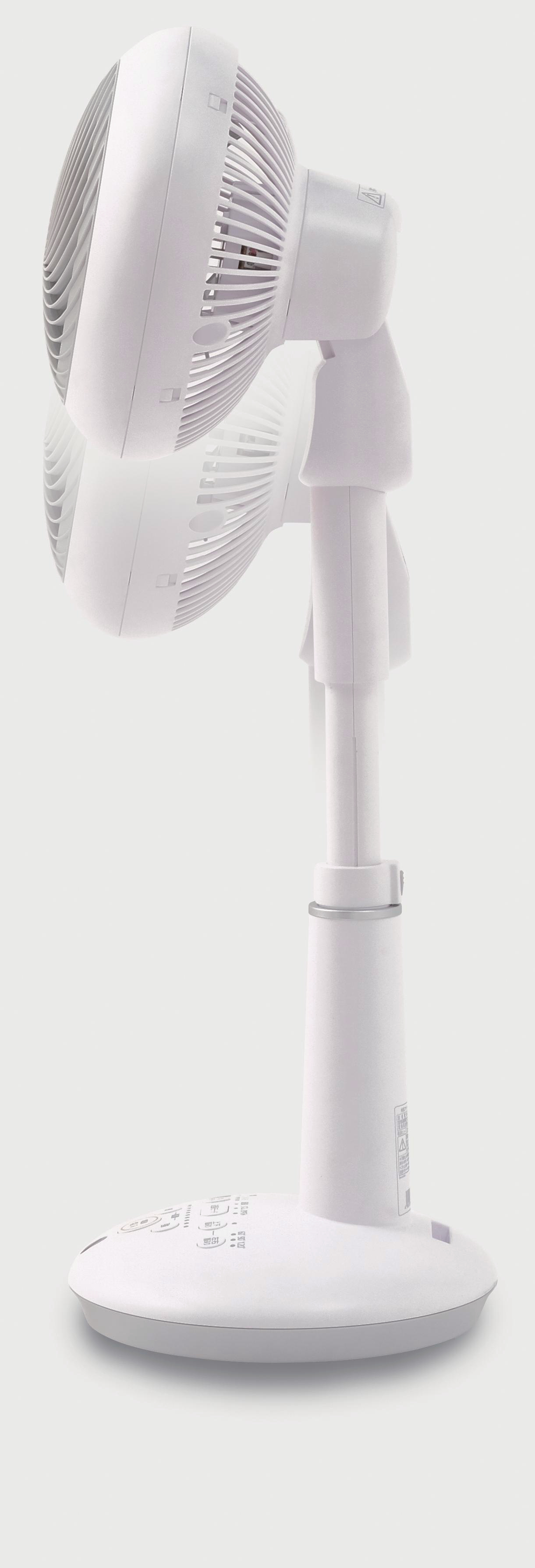 IRIS OHYAMA 531411 STF-DC15T CP WOOZOO CIRCULATOR Standventilator Weiß (25 Watt)