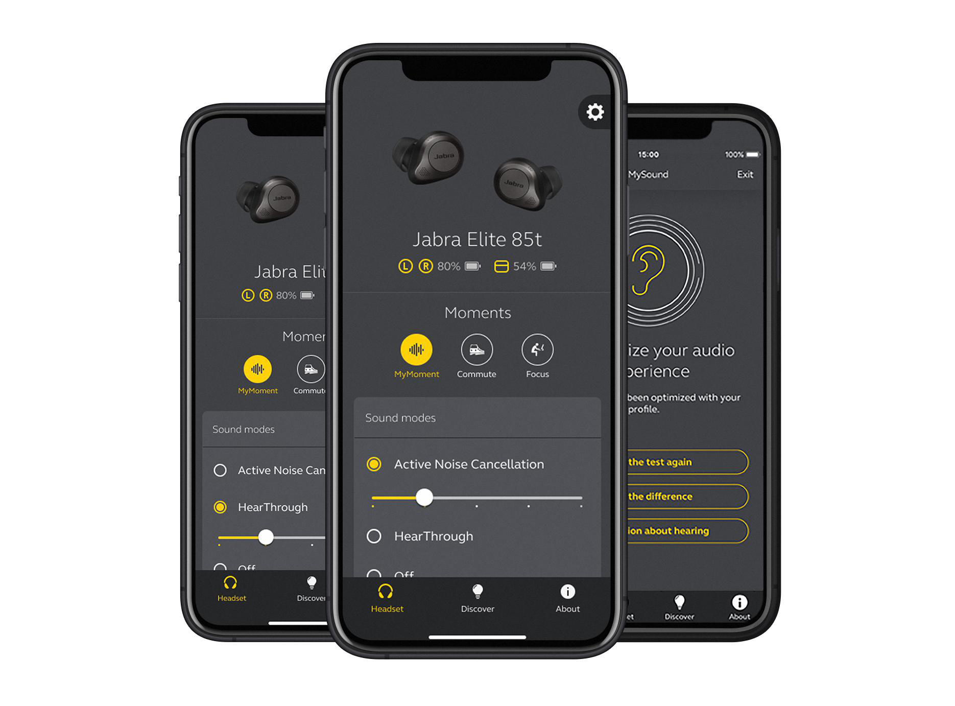 JABRA ELITE 85T mit Jabra ADVANCED ANC, In-ear Kopfhörer Bluetooth Schwarz