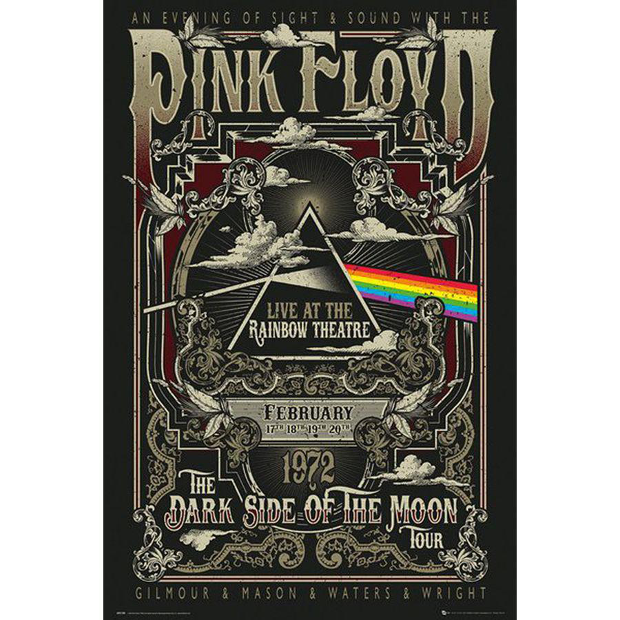 Poster Live Rainbow Poster at London Floyd Pink Großformatige Theatre, EYE GB the