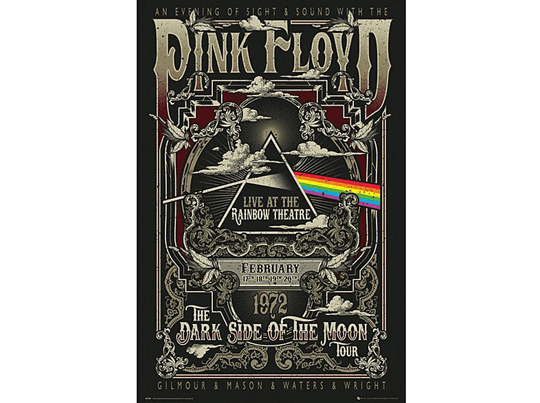 GB EYE Pink Floyd Poster Live at the Rainbow Theatre, London Großformatige Poster