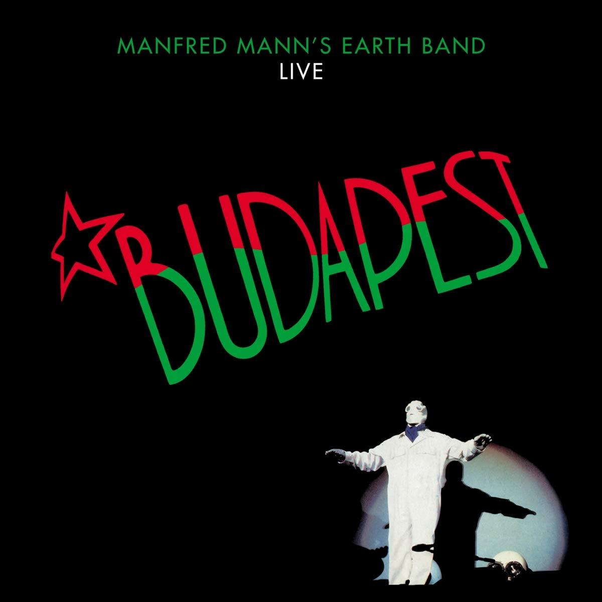 Albumcover: 'Budapest' in Grün und Rot, Stern, Mann im weißen Anzug auf schwarzem Hintergrund.