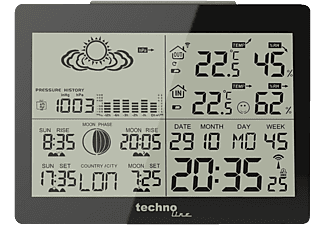 TECHNOLINE WS6760 - Stazione metereologica (Nero)