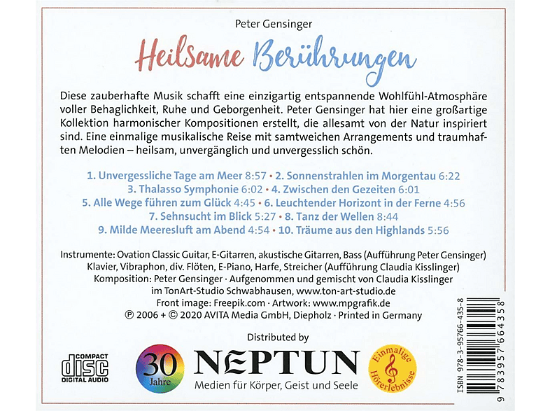 Thumbnail - Peter Gensinger - Heilsame Berührungen (CD)