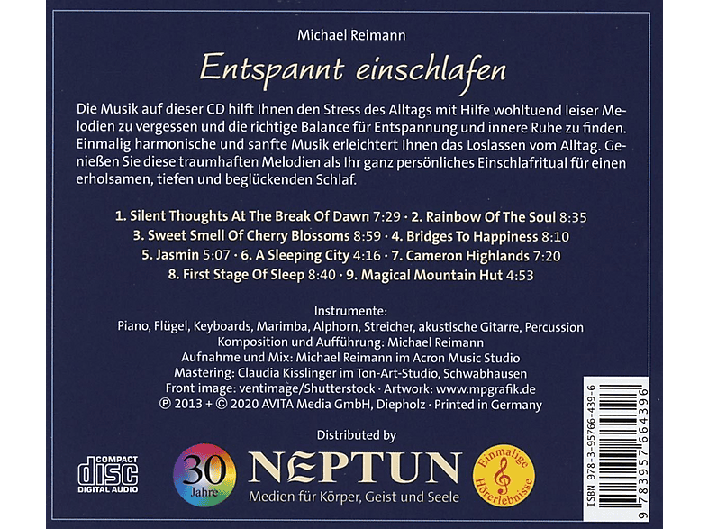 Thumbnail - Michael Reimann - Entspannt einschlafen (CD)