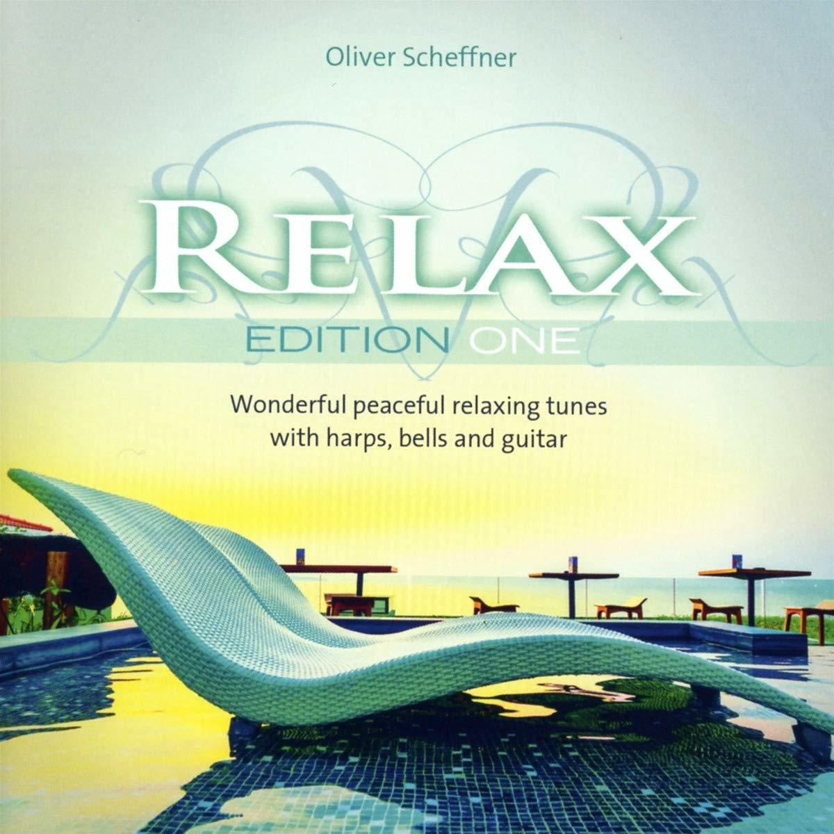 Albumcover: Ein Liegestuhl am Wasser. Titel: RELAX EDITION ONE.