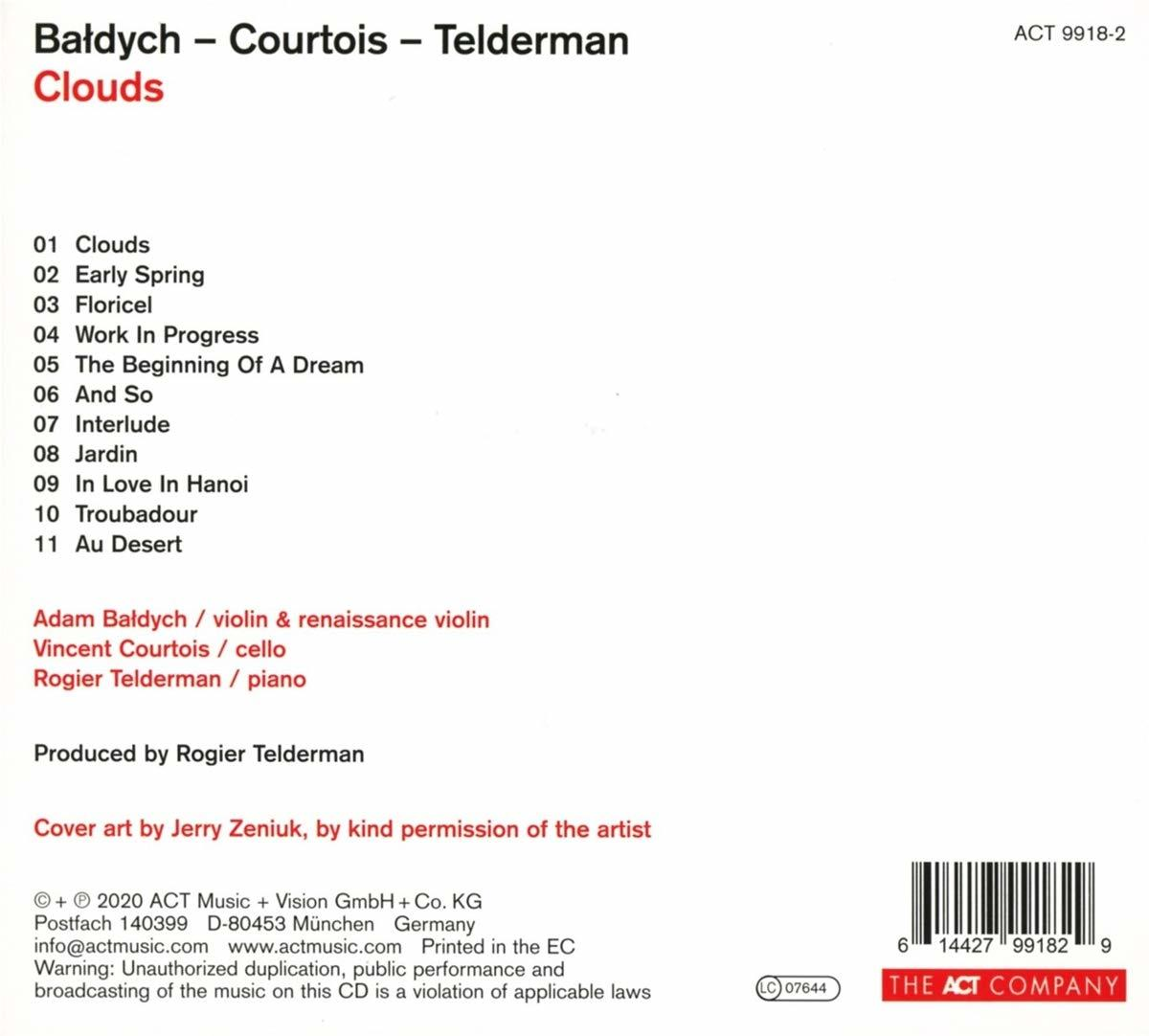 CD-Rückseite mit Titelliste, Künstlernamen und Text.