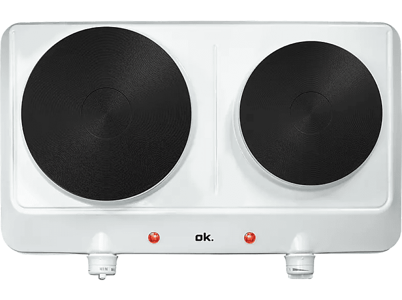 Placa modular - ok. ODP 2520 W, 2 zonas, Zona grande 18 cm, Eléctrica, 2500 46 Blanco