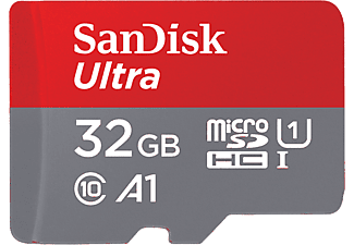 SANDISK 186503 microSDHC Ultra 32GB (A1/UHS-I/Cl.10/120MB/s) + Adapter "Mobile"