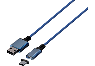 KONIX Mythics Premium Magnetic - Câble USB-C (Bleu)