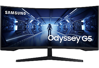 SAMSUNG Odyssey G5 C34G55TWWR 34" Ívelt UWQHD 165 Hz 21:9 G-Sync VA LED Gamer Monitor