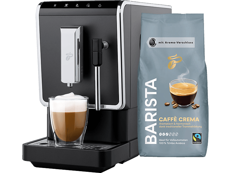 TCHIBO Esperto Latte + 1 Kaffee kg Anthrazit Kaffeevollautomat