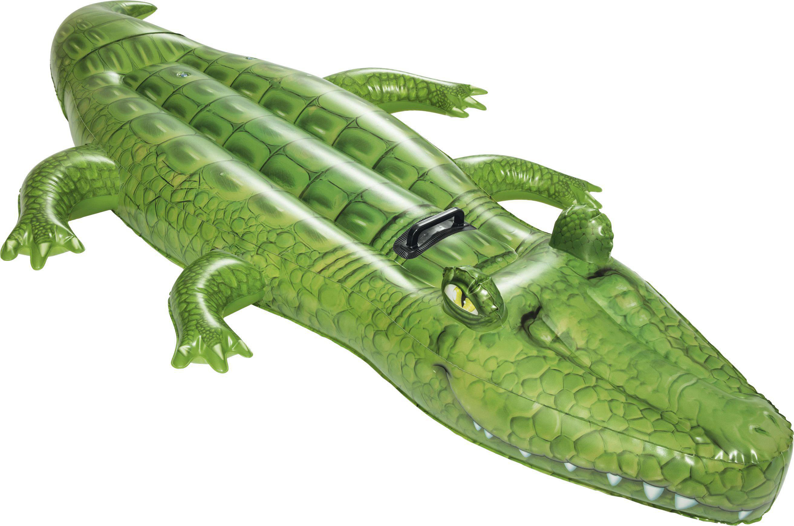 BESTWAY Reittier Krokodil ca. 203 x 117 cm Wasserspielzeug Mehrfarbig