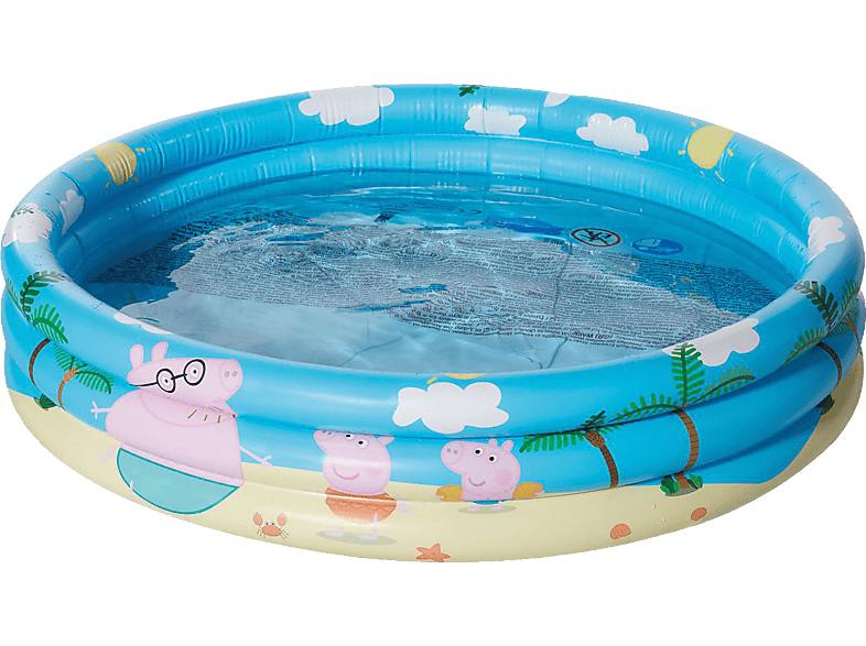 Pig x Mehrfarbig Wasserspielzeug 23 ca. PEP Peppa cm HAPPY 100 PEOPLE 3-Ring-Pool,