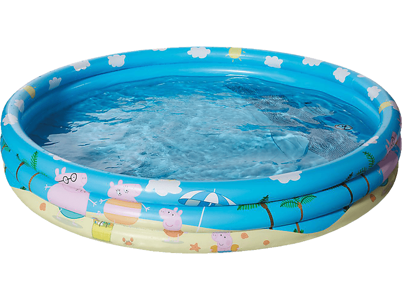 HAPPY PEOPLE PEP Peppa Pig 3-Ring-Pool, ca. 122x23cm Wasserspielzeug Mehrfarbig | Wasserspielzeug