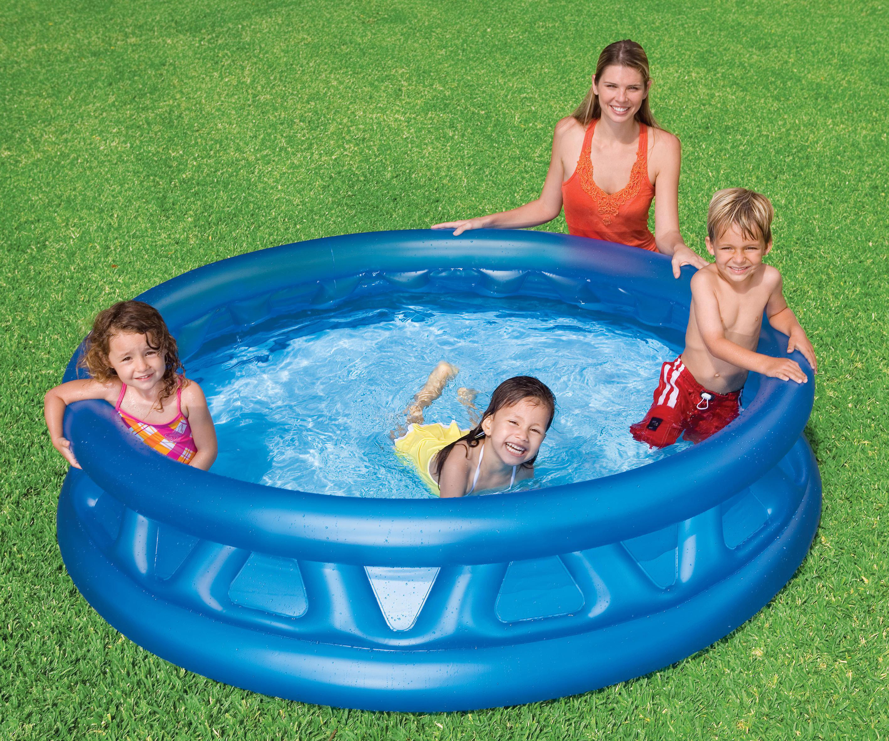 Mehrfarbig Pool Wasserspielzeug cm INTEX 188 Soft-Side x 46
